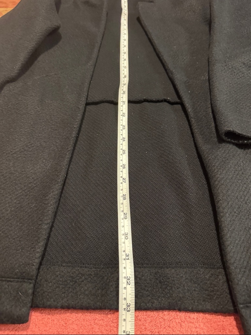 Express Black Open-Front Textured Coat - Picture 10 of 12